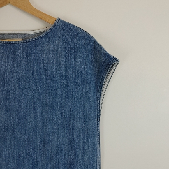 WILFRED FREE | denim oversize sleeveless top - Picture 10 of 12